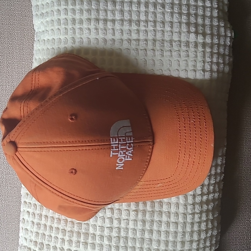 Orange North Face Cap